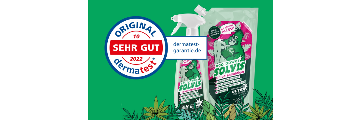 Hautverträglichkeit mit „sehr gut“ bestätigt: SOLVIS erhält Dermatest-Siegel! - Hautverträglichkeit mit „sehr gut“ bestätigt: SOLVIS erhält Dermatest-Siegel!